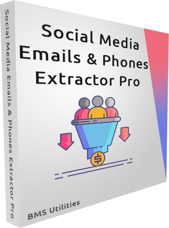 Social Media Emails & Phones Extractor Pro Boxshot